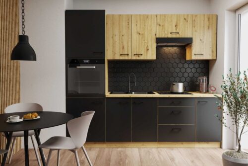 Loft stila virtuves komplekts Modena 240 cm