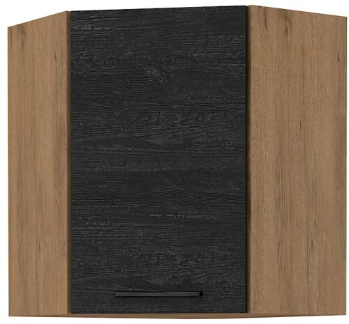 Sienas skapis 60/60 cm stūra 60×60 GN-72 45 grādi 1F Vigo Dark