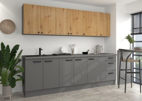 Virtuves mēbeļu komplekts 260 cm Ava + Nessa