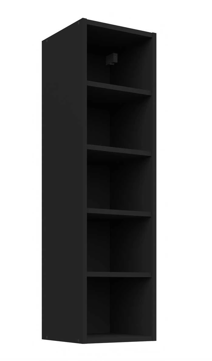 Atvērts plaukts augšpusē, 30 cm, melns, 30 GOTW-108