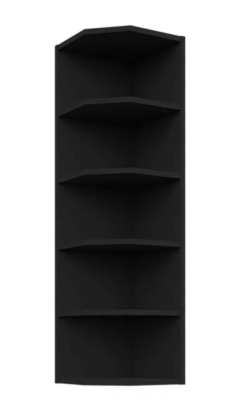 Atvērts augšējais plaukts ar galu 30 cm melns 30 G-108 ZAK