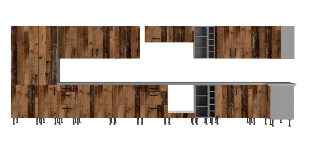 Virtuves mēbeļu komplekts 340 cm, antīks stils — изображение 2
