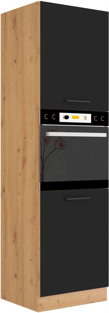 60 cm kolonnas skapis Modena 60 DP-210 2F krāsnij