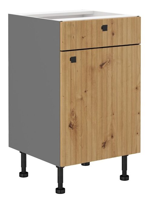 Apakšējais skapis 50 cm ar atvilktni Ava 50D 1F 1S BB