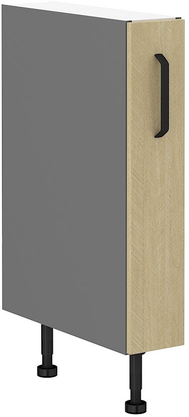 Apakšējais skapītis 15 cm cargo Scandi zīda kaula raksts 15D CARGO BB