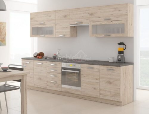 Burgundijas virtuve 260 cm