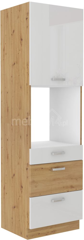 Artisan balts, spīdīgs skapis 60 DPS-210 3S 1F