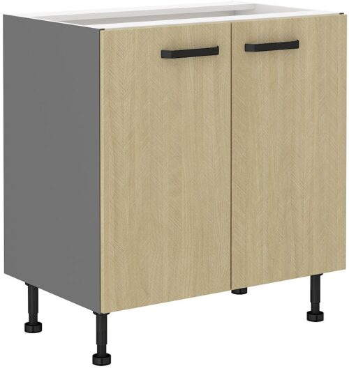 Apakšējais skapītis 80 cm, skandināvu zīda kaula raksts, 80D 2F BB