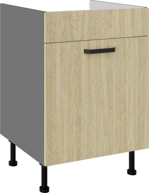 Apakšējais skapītis 60 cm, izlietne, atvilktne, Scandi 60 ZL 1S BB PREMIUM BOX