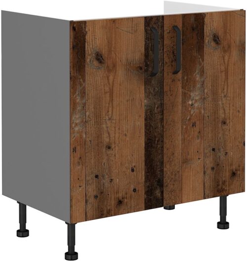 Apakšējais skapītis 80 cm, antīka stila izlietne 80ZL 2F BB