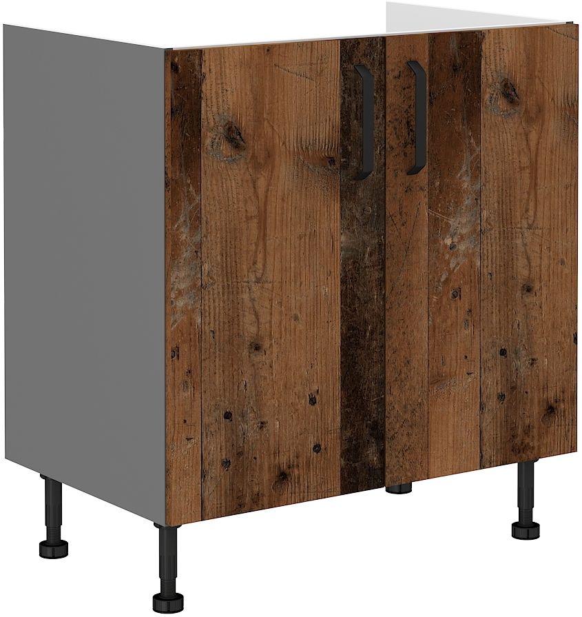 Apakšējais skapītis 80 cm, antīka stila izlietne 80ZL 2F BB