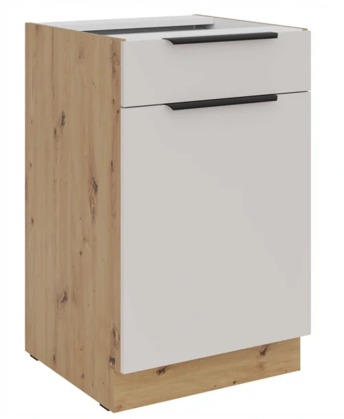 Apakšējais skapis 50 cm ar atvilktni Solea 50 D 1F 1S BB