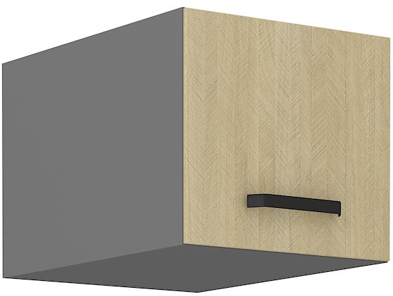 Sienas skapītis, 40 cm zems, skandināvu "siļķu kaula" raksts, 40 NAGU-36 1F