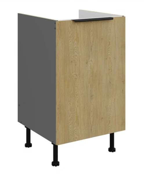 Apakšējais skapītis 50 cm Cremona antracīta krāsas izlietne 50 ZL 1F BB