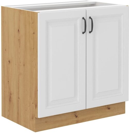 Apakšējais skapītis 80 cm Stillo artisan/balts 80 D 2F BB