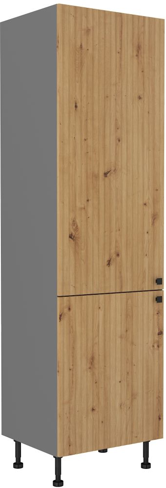 60 cm kolonnas skapis ar iebūvētu ledusskapi Ava 60 LO 215 2F