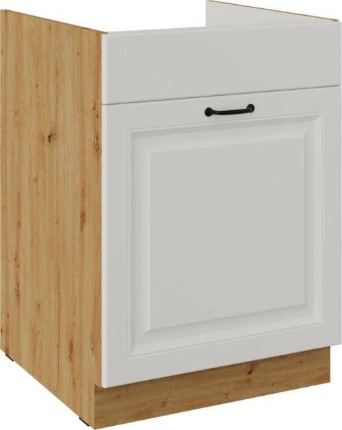 Apakšējais skapītis 60 cm, izlietne, atvilktne, Stillo artisan/balts, 60 ZL, 1S, BB, PREMIUM BOX