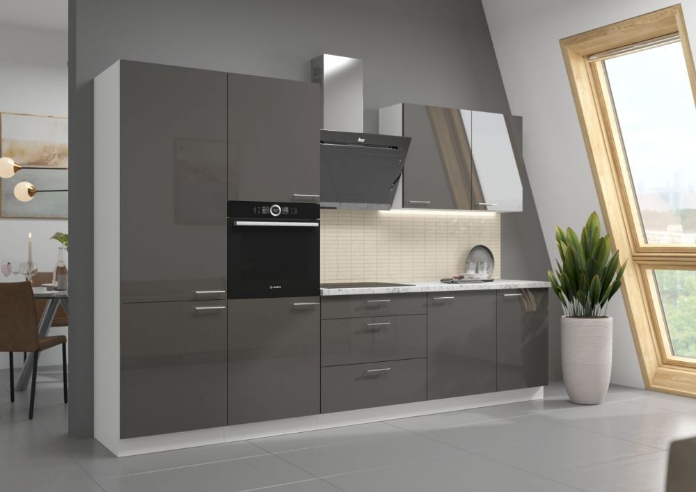 60 cm kolonnas krāsns Lara Grey 60 DP-210 2F — 3 attēls