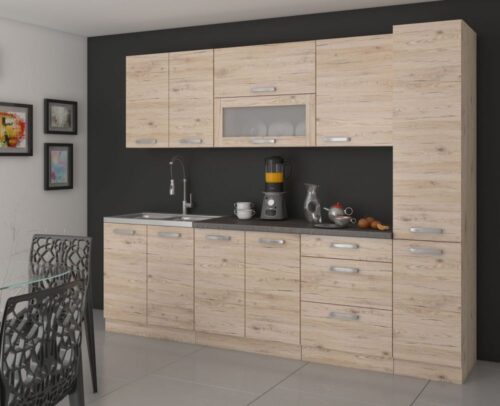 Bordo virtuve 260 cm ar kolonnu