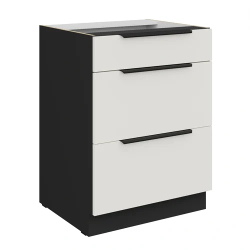 Apakšējais skapis 60 cm ar atvilktnēm Aria 60D 3S BB cokols