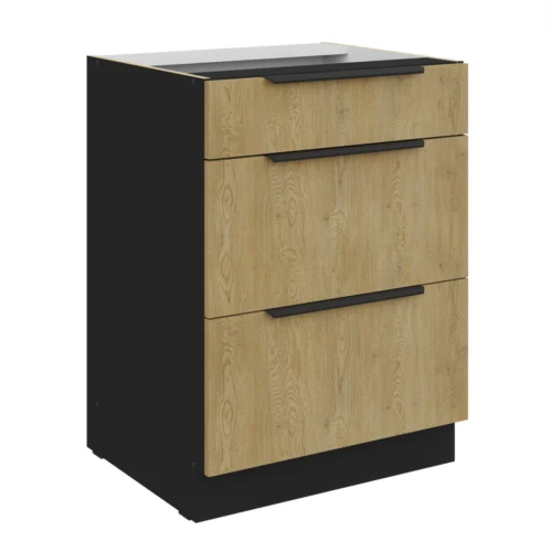 Apakšējais skapis 60 cm ar atvilktnēm Cremona 60 D 3S BB