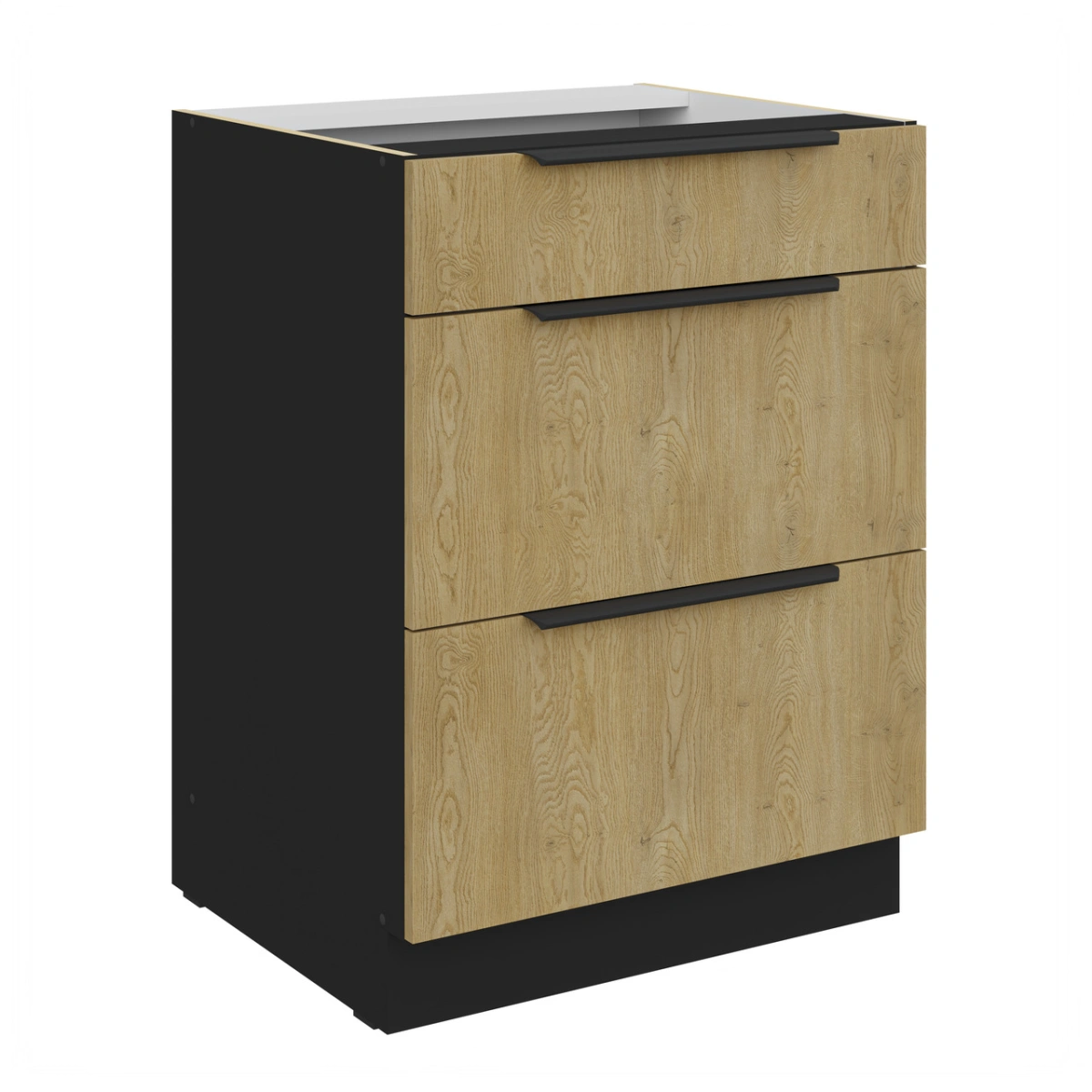 Apakšējais skapis 60 cm ar atvilktnēm Cremona 60 D 3S BB