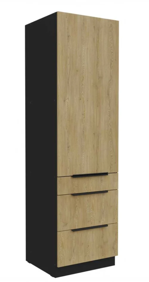 Uzglabāšanas bloks 60 cm ar atvilktnēm Cremona 60 DKS-210 3S 1F