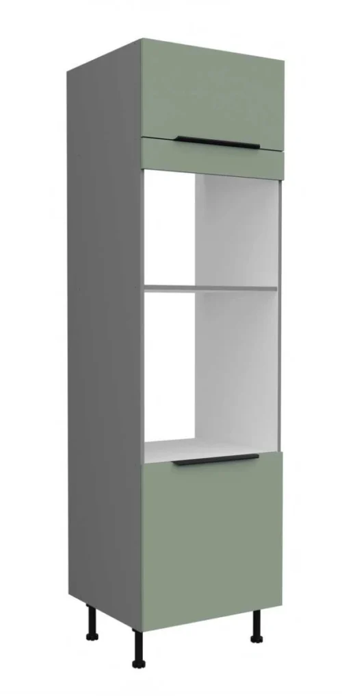 60 cm augsts skapis ar cepeškrāsni un mikroviļņu krāsni Aria 60 DPM 215 2F