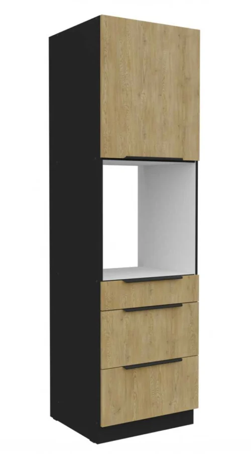 60 cm kolonnas krāsns skapis ar atvilktnēm Cremona 60 DPS-210 3S 1F