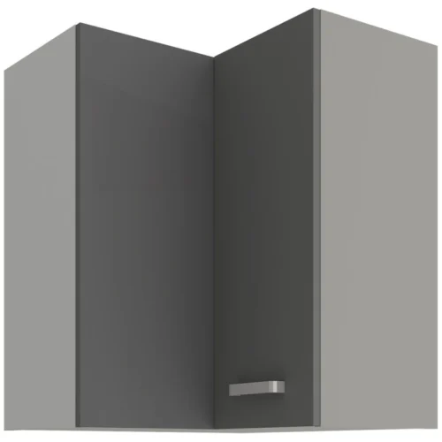 Augšējais stūra skapis pelēks 60×60 GN-72 2F 90 grādi