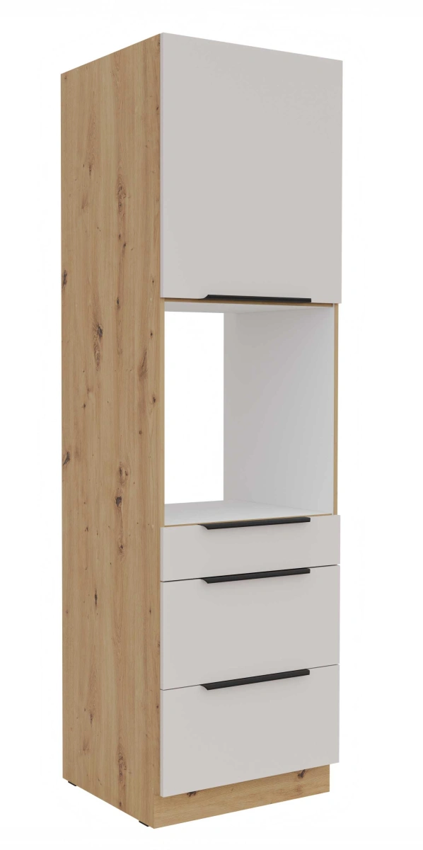 60 cm kolonnas skapis cepeškrāsnij ar atvilktnēm Solea 60 DPS-210 3S 1F