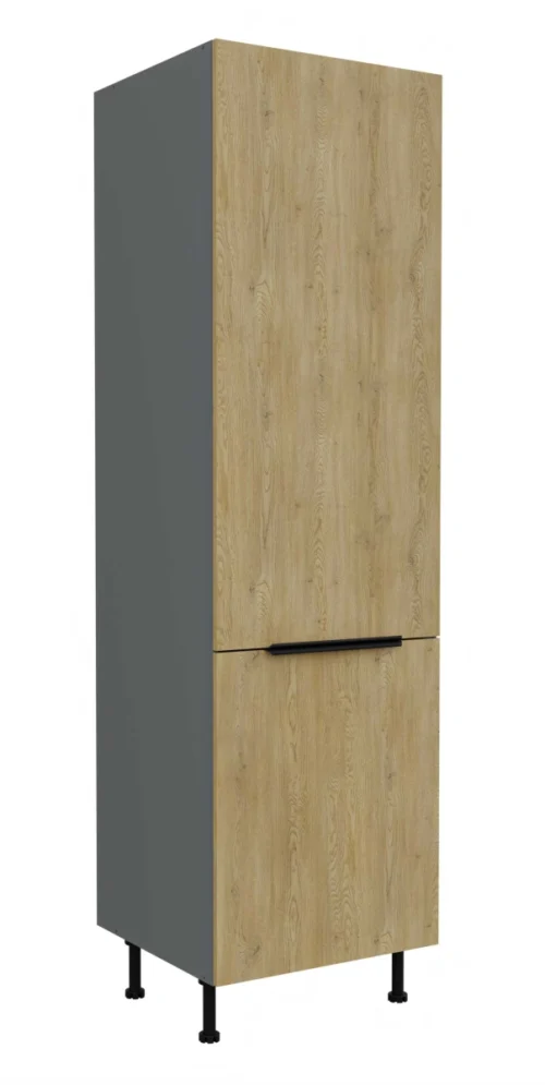 Ledusskapja kolonna 60 cm, Cremona, antracīta krāsā, 60 LO-210 2F