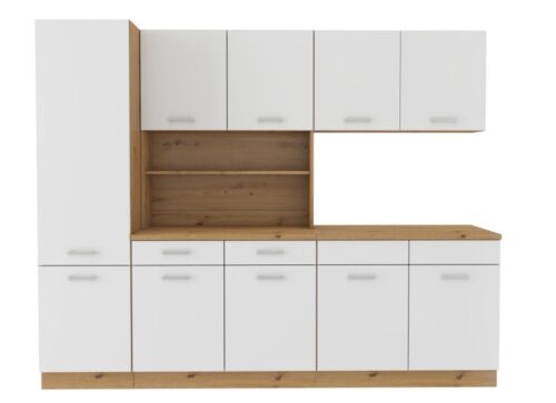 Virtuves komplekts “Maria”, 250 cm, ozola krāsā