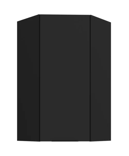 Augšējais stūra skapis 60 cm Sienas melns matēts 58×58 GN-108 1F