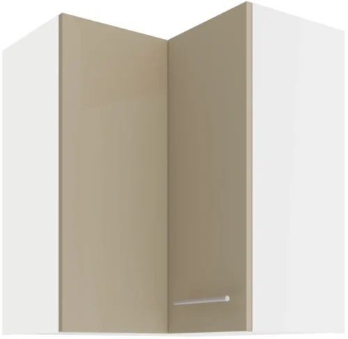 Augšējais stūra skapis 60/60 cm Lara Cappuccino GN-72 2F 90 grādi