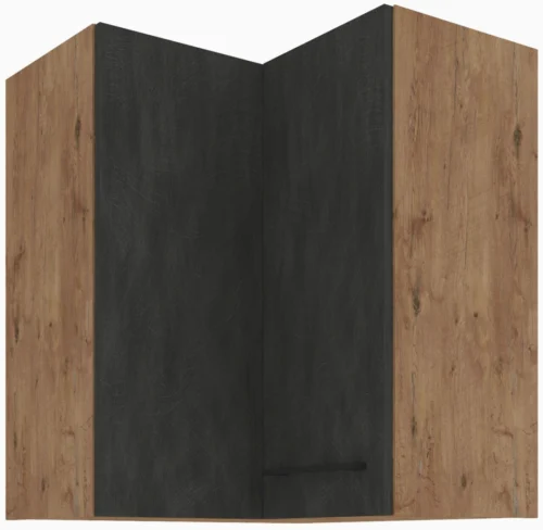 Augšējais stūra skapis 60 cm Vigo grafīta matēts 60×60 GN-72 2F 90 grādi