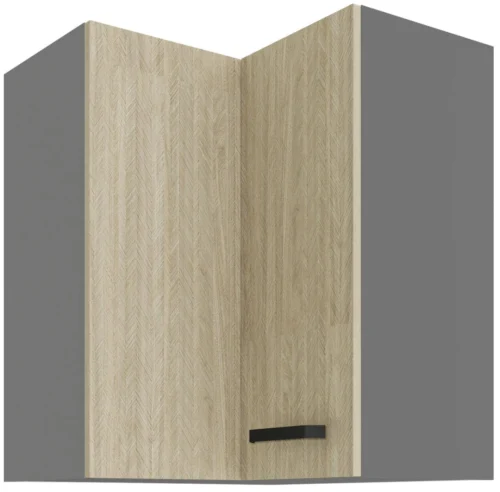 Augšējais stūra skapis 60/60 cm Scandi zīda kaula raksts 60×60 GN-72 2F 90 grādi