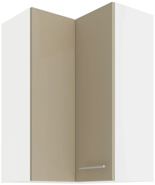 Augšējais stūra skapītis 60/60 cm Lara Cappuccino GN-90 2F 90 grādi