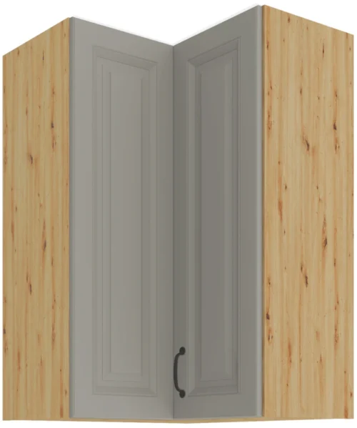 Augšējais stūra skapis 60 cm Stillo artisan/māla pelēks 60×60 GN-90 2F 90 grādi