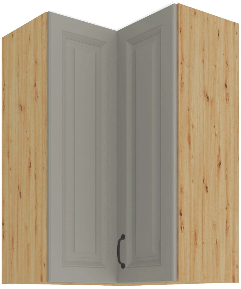 Augšējais stūra skapis 60 cm Stillo artisan/māla pelēks 60x60 GN-90 2F 90 grādi