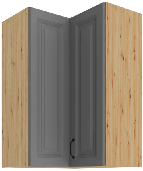 Augšējais stūra skapis 60 cm Stillo artisan/pelēks 60×60 GN-90 2F 90 grādi