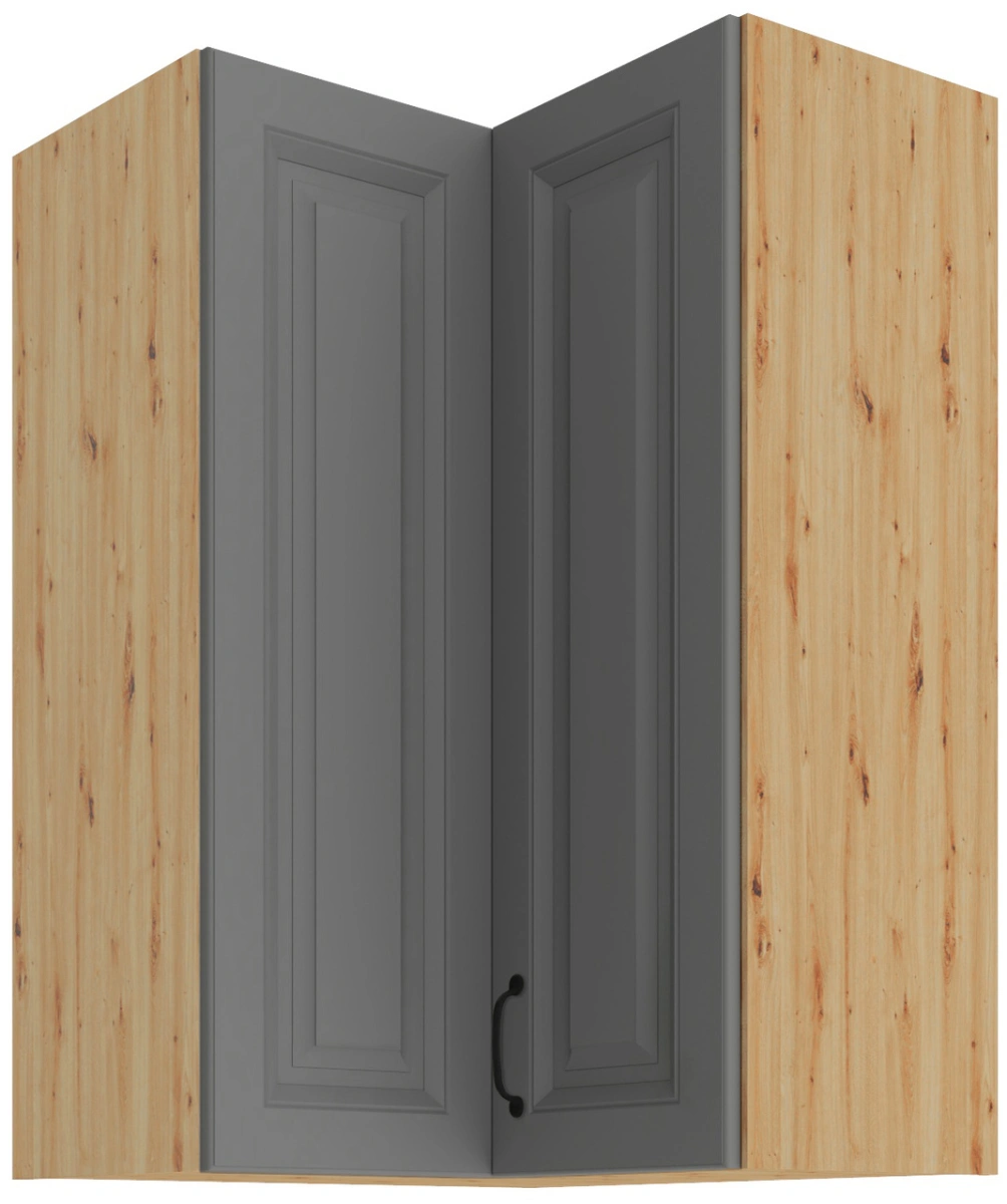 Augšējais stūra skapis 60 cm Stillo artisan/pelēks 60x60 GN-90 2F 90 grādi