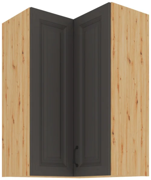 Augšējais stūra skapis 60 cm Stillo artisan/grafīta krāsā 60×60 GN-90 2F 90 grādi