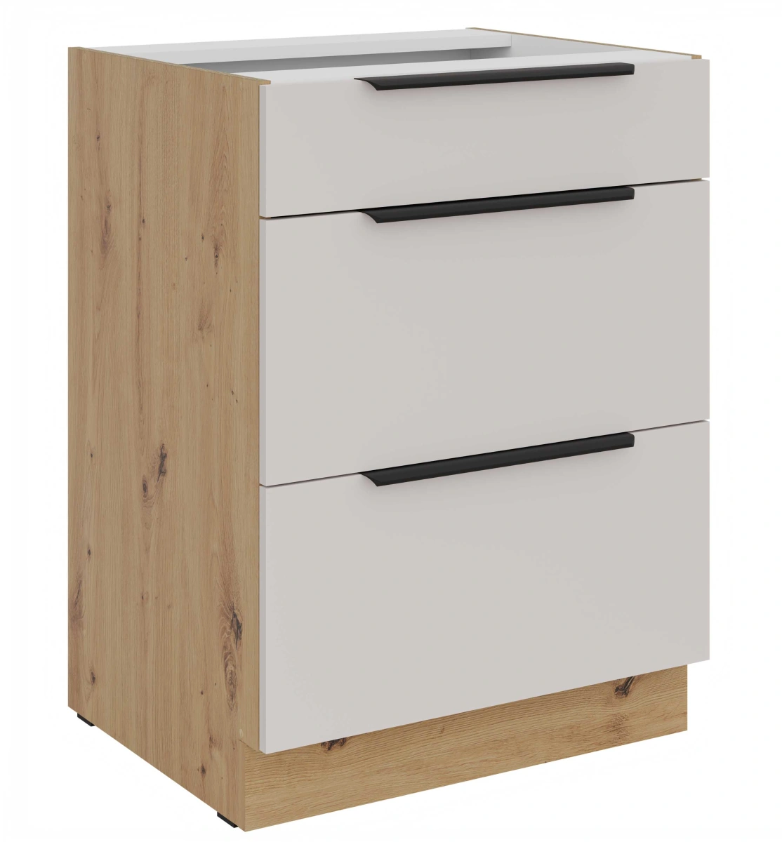 Apakšējais skapis 60 cm ar atvilktnēm Solea 60 D 3S BB