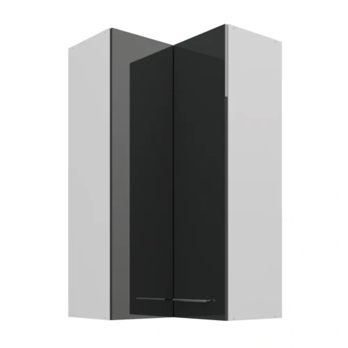 Augšējais stūra skapis 60/60 cm Lara Grey GN-108 2F 90 grādi