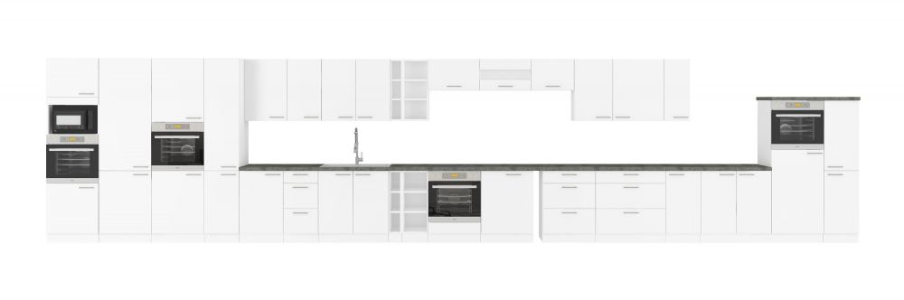 Virtuves komplekts, virtuve 260 cm Lara White — изображение 5