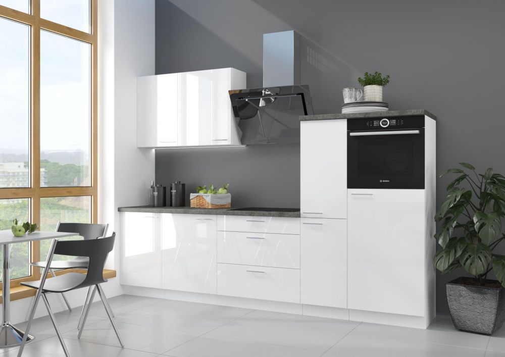 Virtuves komplekts, virtuve 260 cm Lara White — изображение 4