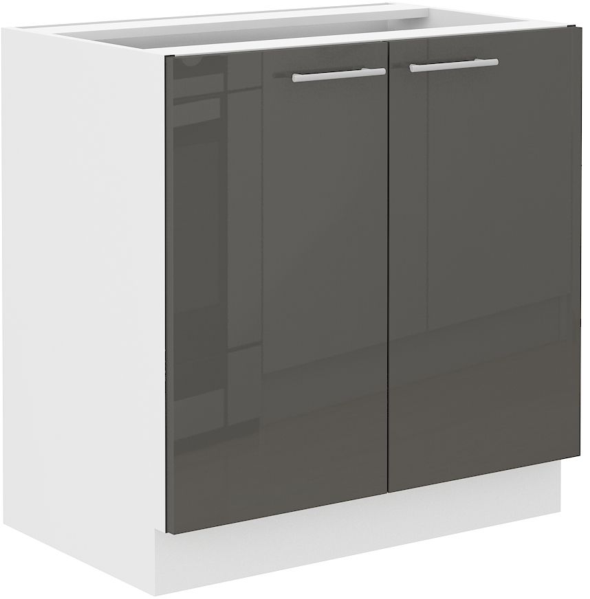 Apakšējais skapītis 80 cm Lara Grey 80 ZL2F BB izlietne