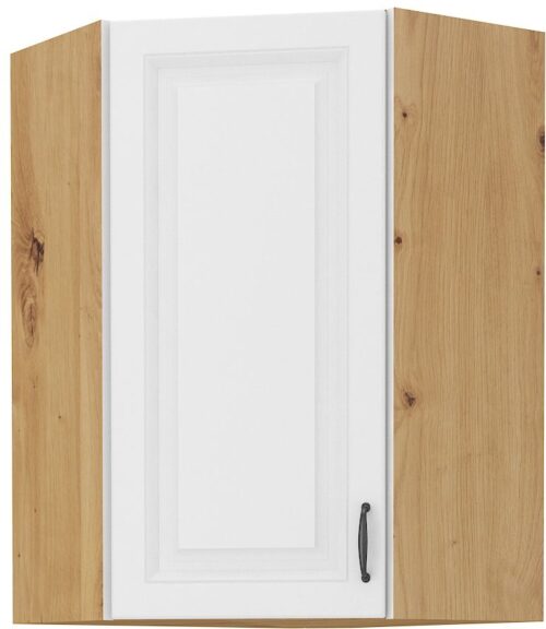 Augšējais stūra skapis 60 cm Stillo artisan/balts 60×60 GN-90 (45 grādi) 1F
