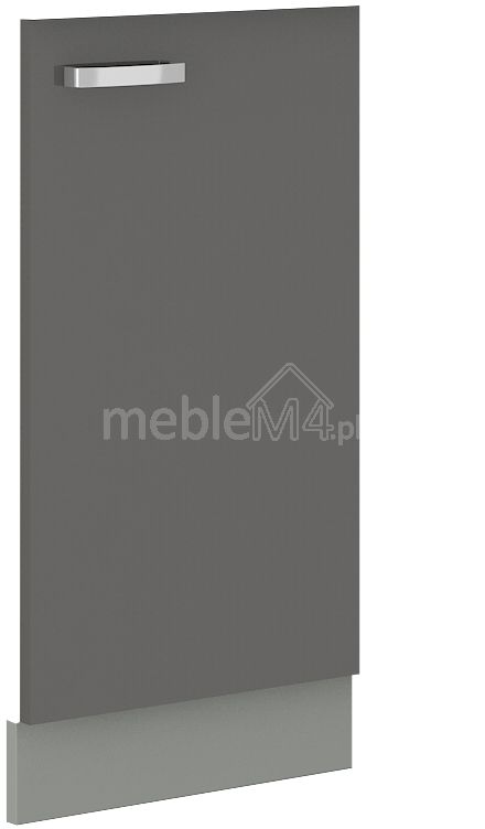 Pelēka ZM 713x446 trauku mazgājamās mašīnas priekšpuse